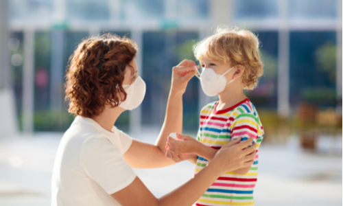 #Askeverymum: My 4-Year-Old Has To Wear A Face Mask What Should I Do? Mum and Son in Mask